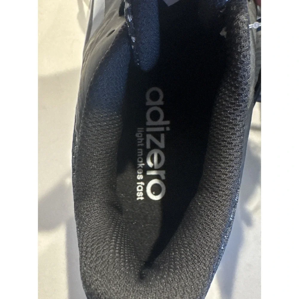 Adidas Adizero Football Cleats Mens Size 8 Black White Lace Up